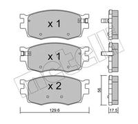 BRAKE PAD SET DISC BRAKE 22-0724-0 FOR HYUNDAI ACCENT/III/IV i20 AVEGA VERNA i20