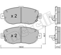 Brake pads 22-0756-0 METELLI for LEXUS GS IS I SC Convertible IS SportCross