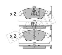 FRONT BRAKE PAD SET DISC BRAKE FITS: MERCEDES-BENZ CLS SEDAN GRANDE CLS 350 /
