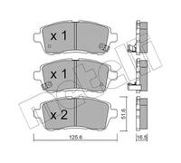 metelligroup 22-0793-1 - Made in Italy - Brake Pads