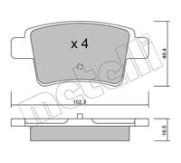 Brake pads 22-0801-0 METELLI for CITROËN C4 PICASSO I MPV C4 GRAND PICASSO I