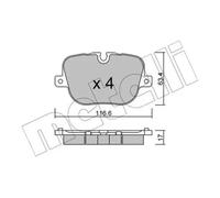 New Brake Pad Set, disc brake for LAND ROVER:RANGE ROVER III LR015577 LR025739