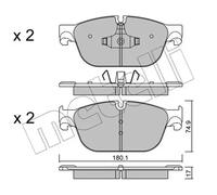 Brake pads 22-0854-0 METELLI for PEUGEOT CITROËN DS
