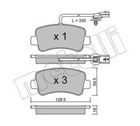 METELLI 22-0899-0 Brake pad set