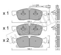 Brake pads 22-0927-5 METELLI for MASERATI LEVANTE SUV