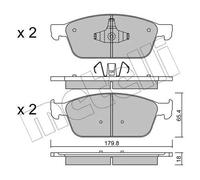 metelligroup 22-0989-0 - Made in Italy - Brake Pads