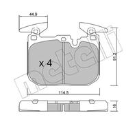 METELLI 22-1015-3 Brake pad set