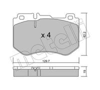 Brake pads 22-1018-0 METELLI for MERCEDES-BENZ C-CLASS C-CLASS T-Model