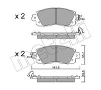METELLI 22-1080-0 Brake pad set