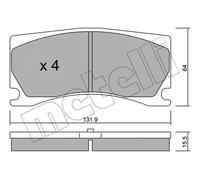 METELLI 22-1106-0 Brake pad set