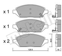 New Brake Pad Set, disc brake for OPEL VAUXHALL:KARL,VIVA 1605313 1605324