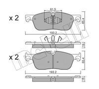Brake pads 22-1123-0 METELLI for LAND ROVER JAGUAR