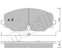 Metelli Brake Pad Set 22-1171-0 - Disc Brake for VW Atlas