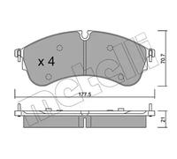 METELLI 22-1174-0 Brake pad set