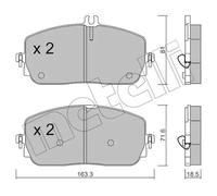 METELLI 22-1194-0 Brake pad set