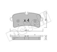 METELLI 22-1261-0 Brake pad set