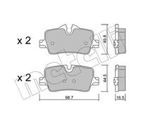 Brake pads 22-1264-0 METELLI for BMW 3 3 Touring 4 Coupe 4 Convertible 2 Coupe
