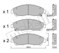 METELLI 22-1291-0 Brake pad set