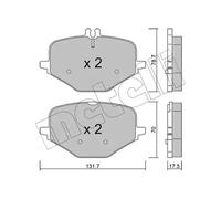 METELLI 22-1309-0 Brake pad set