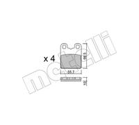 METELLI 22-1326-0 Brake pad set
