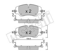 Brake pads 22-1350-0 METELLI for PEUGEOT DS CITROËN JEEP