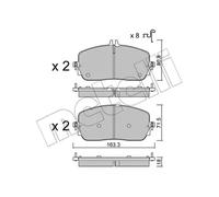 METELLI 22-1357-0 Brake pad set