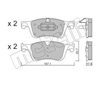 METELLI 22-1365-1 Brake pad set