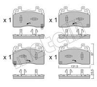 BRAKE PAD SET DISC BRAKE 22-1377-0 FOR ALFA ROMEO 46337540 1.3L 46347696 1.5L