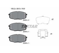 TEXTAR 2205203 Brake pad set