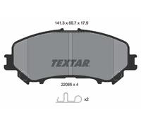 Front Brake Pad Set For Disc Fits Nissan Qashqai X-Trail Renault TEXTAR 2206501