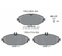 Textar Car Brake Pad Front Caliper Screws For Mercedes-Benz 2207601