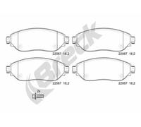 Brake pads 22087 00 703 00 BRECK for RENAULT OPEL FIAT NISSAN