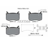 TEXTAR 2209101 Brake pad set