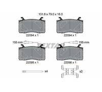 TEXTAR 2209401 Brake pad set