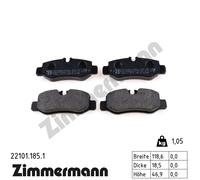 ZIMMERMANN 22101.185.1 Brake pad set