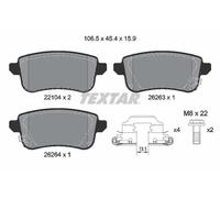 TEXTAR 2210401 Brake pad set