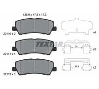 Brake pads 2211003 TEXTAR for FORD USA MUSTANG Coupe MUSTANG Convertible