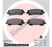 Brake pads 22112.170.1 ZIMMERMANN for FORD USA MUSTANG Coupe MUSTANG Convertible