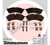 Brake pads 22178.210.2 ZIMMERMANN for VW MAN