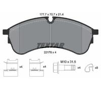 Brake pads 2217801 TEXTAR for VW MAN