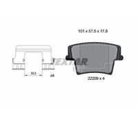 Brake pads 2220903 TEXTAR for DODGE CHRYSLER