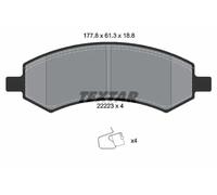 TEXTAR 2222301 Brake pad set