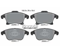 Textar Front Brake Pad Set 2226901 - Fits Ford Galaxy, Mondeo, S-Max - Full Set of 4