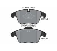 Textar Front Brake Pad Set 2227201 - Full Set of 4 - Fits Jaguar S‑Type, XE, XF, XJ - Genuine OE