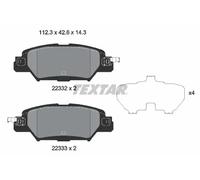 Textar Rear Brake Pad Set 2233201 Fits Mazda CX-5 CX-8 AWD With Accessories