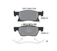 Textar Front Brake Pads 2234201 - Genuine OE Full Set of 4 for Opel Astra/Vauxhall/Chevrolet Cruze