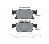 Brake Pads Full Set Of 4 Front 2234501 Textar Vauxhall