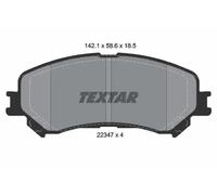 Textar Brake Pads 2234701 – Genuine OE Front Set of 4 – Renault