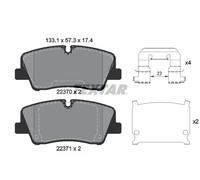 TEXTAR 2237001 Brake pad set