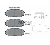 Textar Front Brake Pads fits Kia Sorento Hyundai Santa Fe 2237801